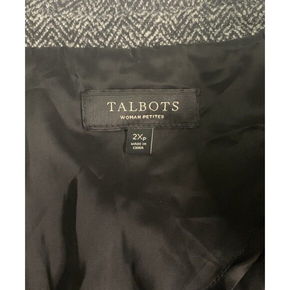 Talbots 2X Petite Gray Charcoal Wool Blazer Suit Jacket Coat Classic Workwear - Picture 2 of 3